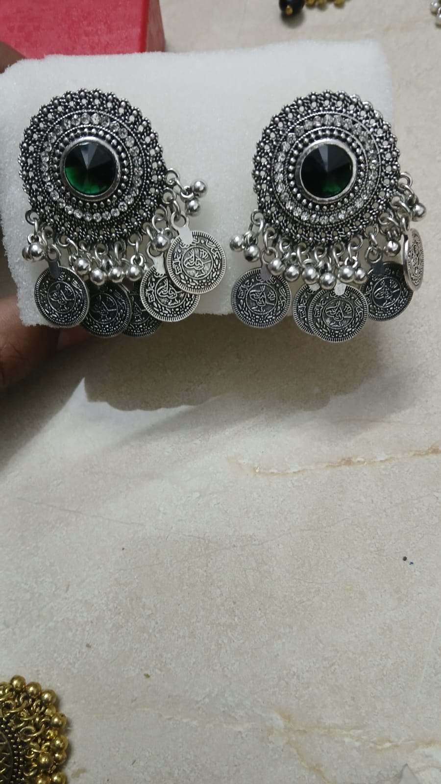 Silver Plated Earring Art Work
