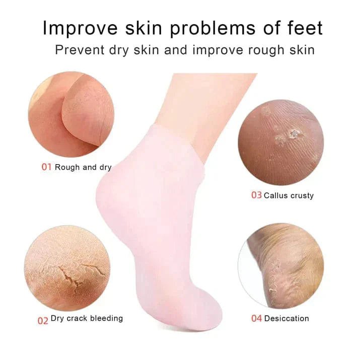 Silicon Moisturizing Gel Socks(Buy 1 Get 1 Free)