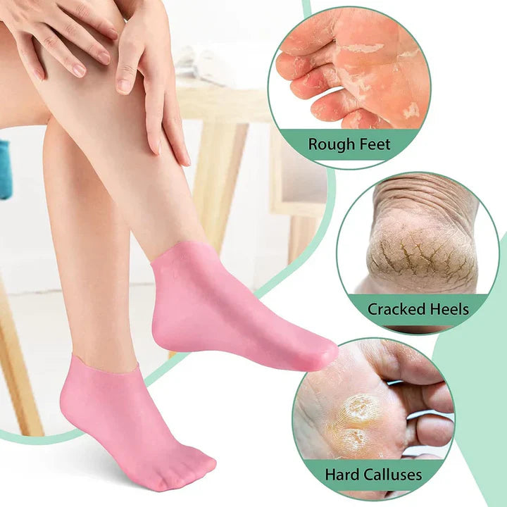 Silicon Moisturizing Gel Socks(Buy 1 Get 1 Free)