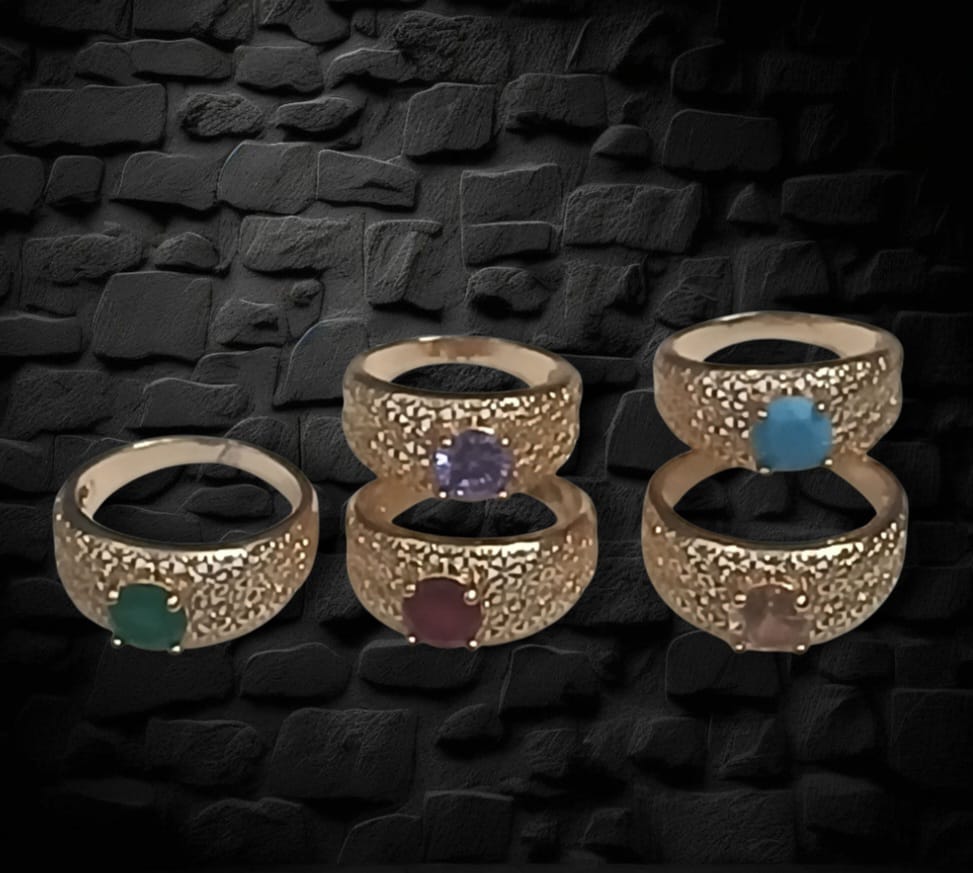 Classic Gold-Plated Ring Set – Perfect Gift for Her