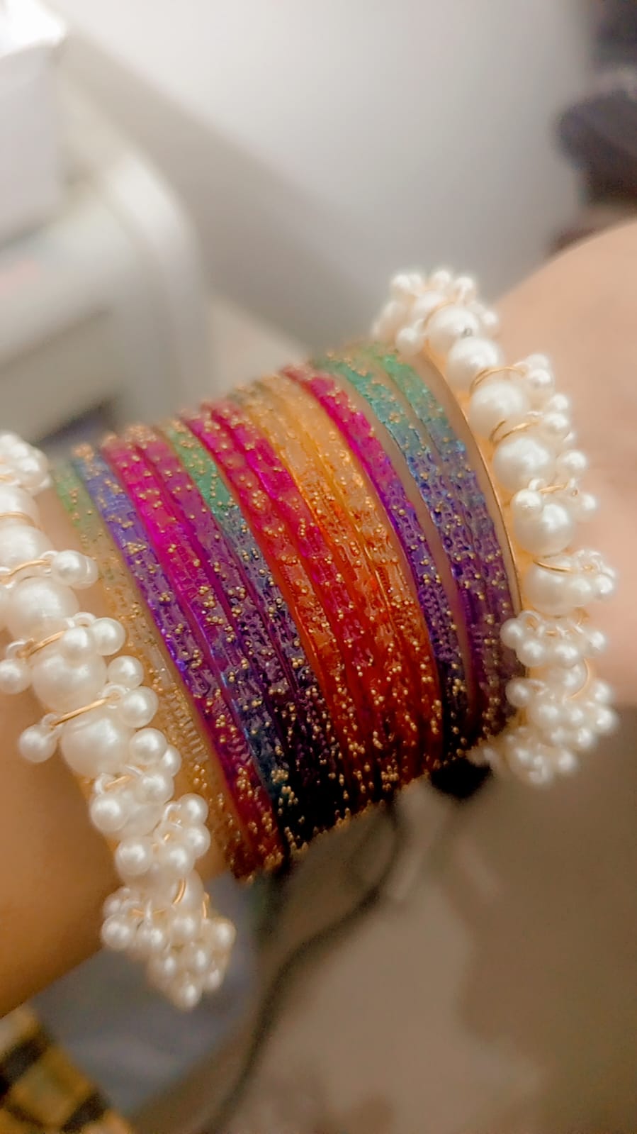 Multi Raindrop Original Kashmiri Bangles