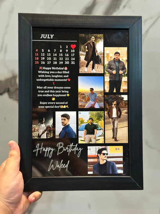 Customized Birthday Photo Frame Gift – Personalized with Photos & Messages