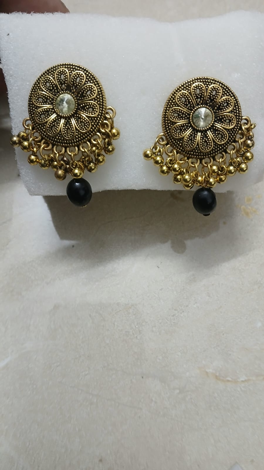 Gold Plated Earring Art Work