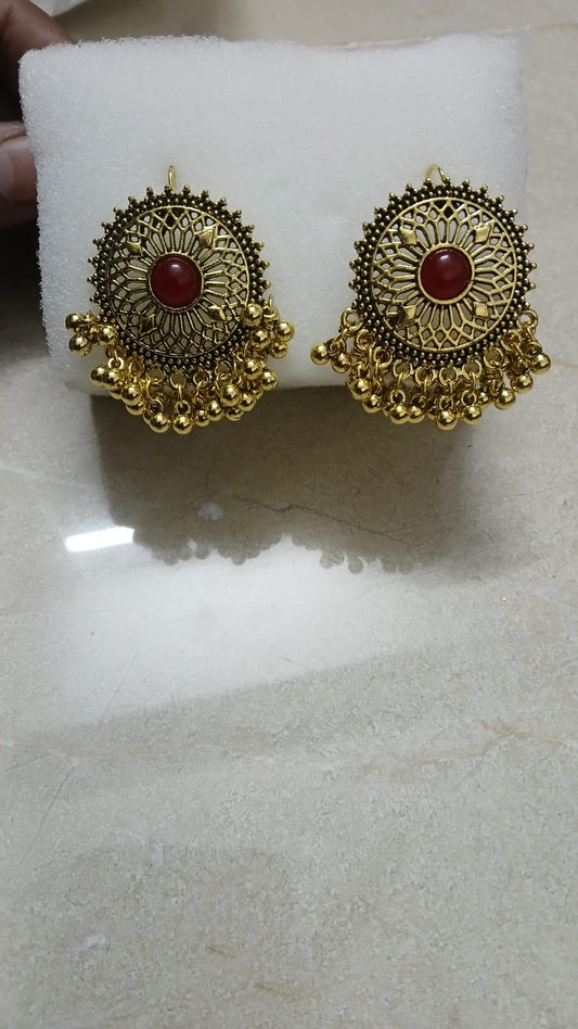 Gold Plated Earring Art Work