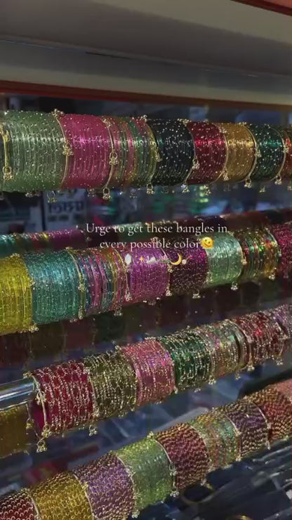 Multi Raindrop Original Kashmiri  Bangles