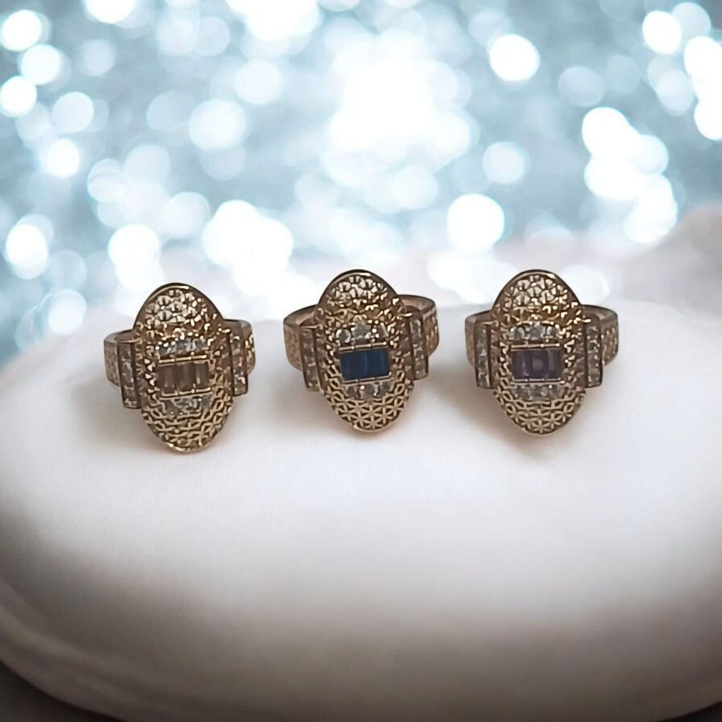 Classic Gold-Plated Ring Set – Perfect Gift for Her