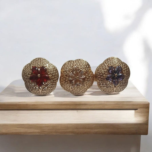 Classic Gold-Plated Ring Set – Perfect Gift for Her