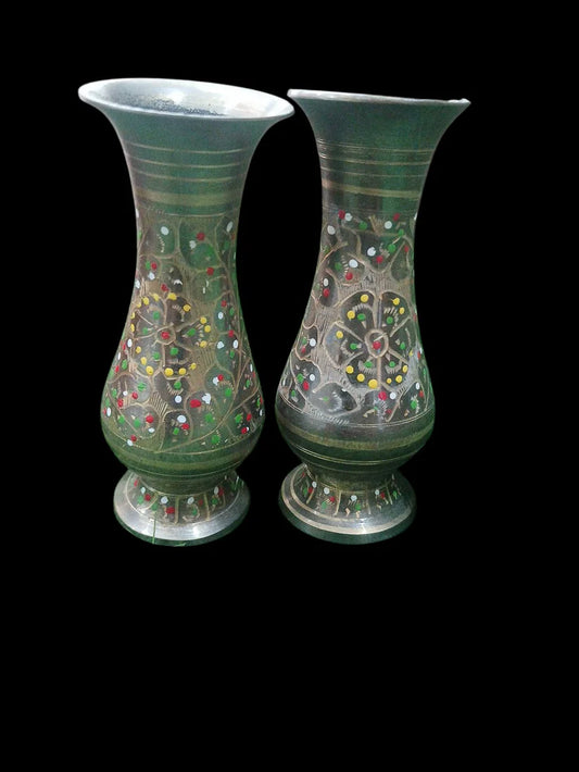 Brass flower vase handmade 4 Inche